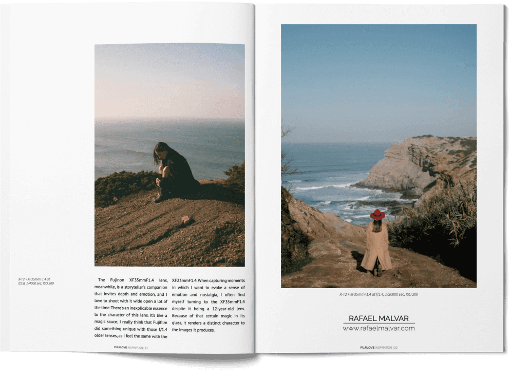 Revista FujiFilm com ensaio de aluno do FCS