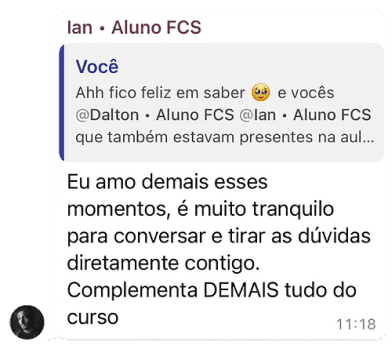 Sessão de análise do FCS