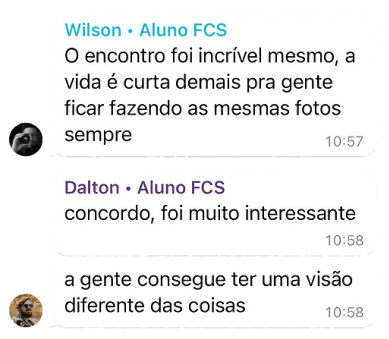 Encontro mensal do FCS